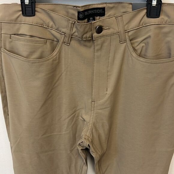 Burnside Men's Wrinkle-resistant Khaki Pants size 33 - Picture 2 of 6